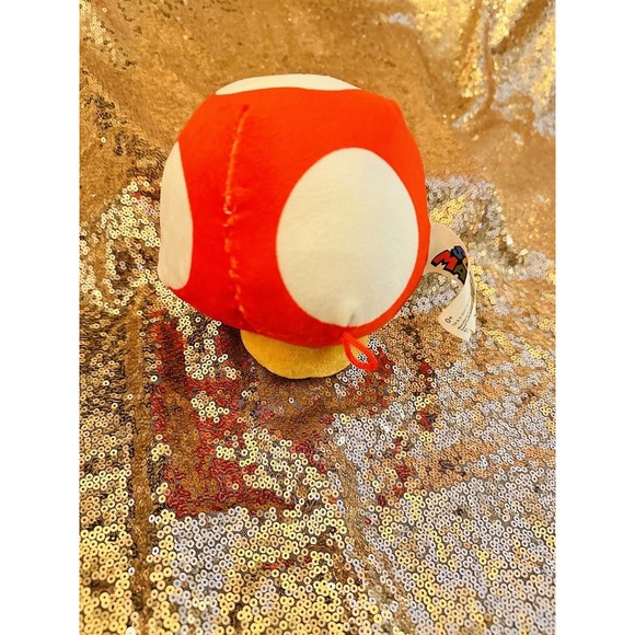 Nintendo Super Mario Plush Red Power Up Mushroom 5" Stuffed Animal  P1 - Picture 2 of 4
